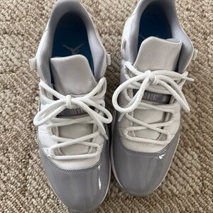 Gray and White Athletic Sneakers
